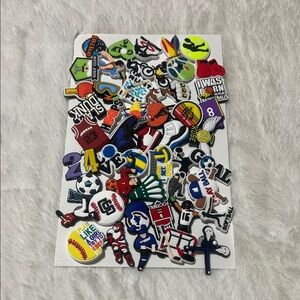 Amazon Kids Sports-Themed Shoe Charms - Multicolor